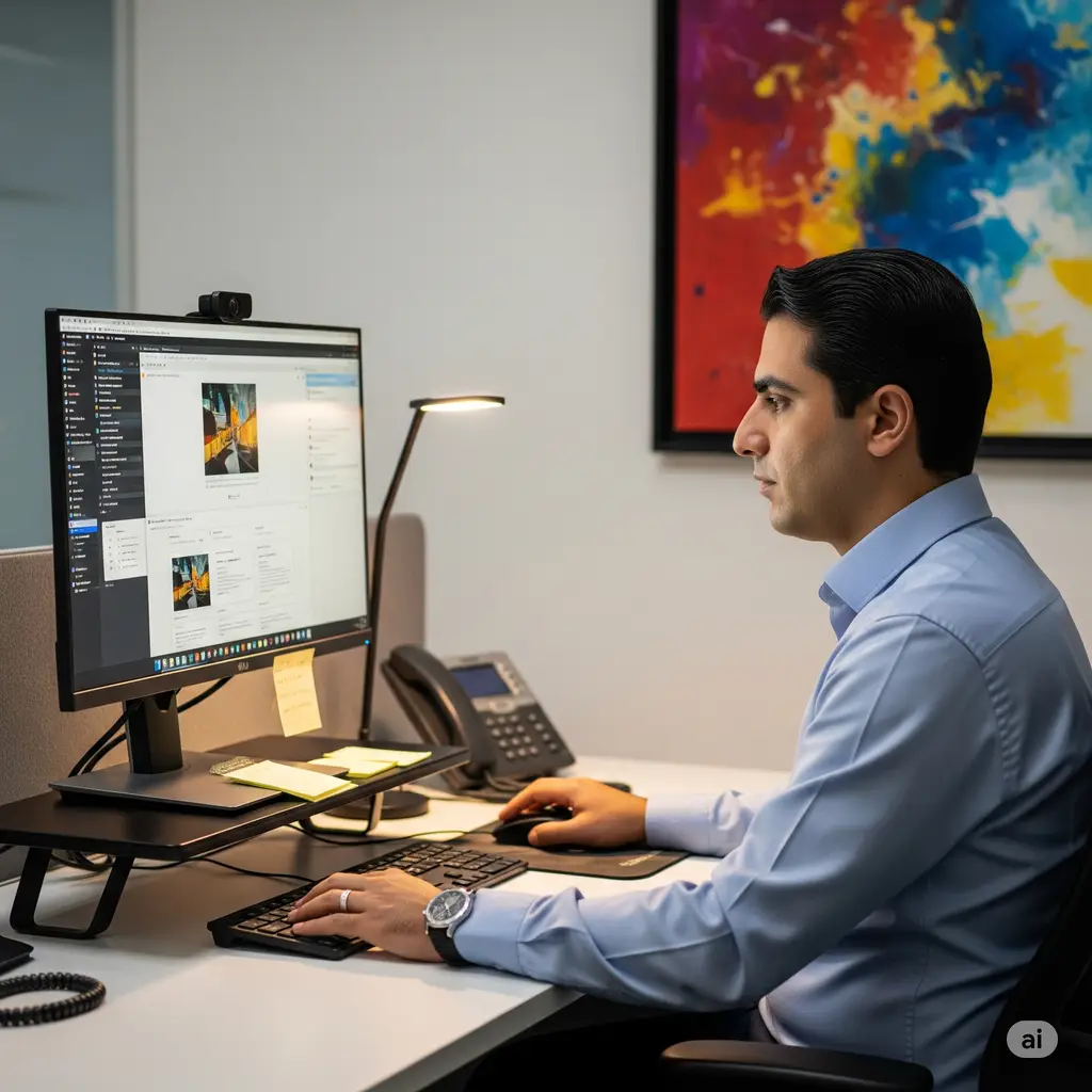 زیر مانیتور